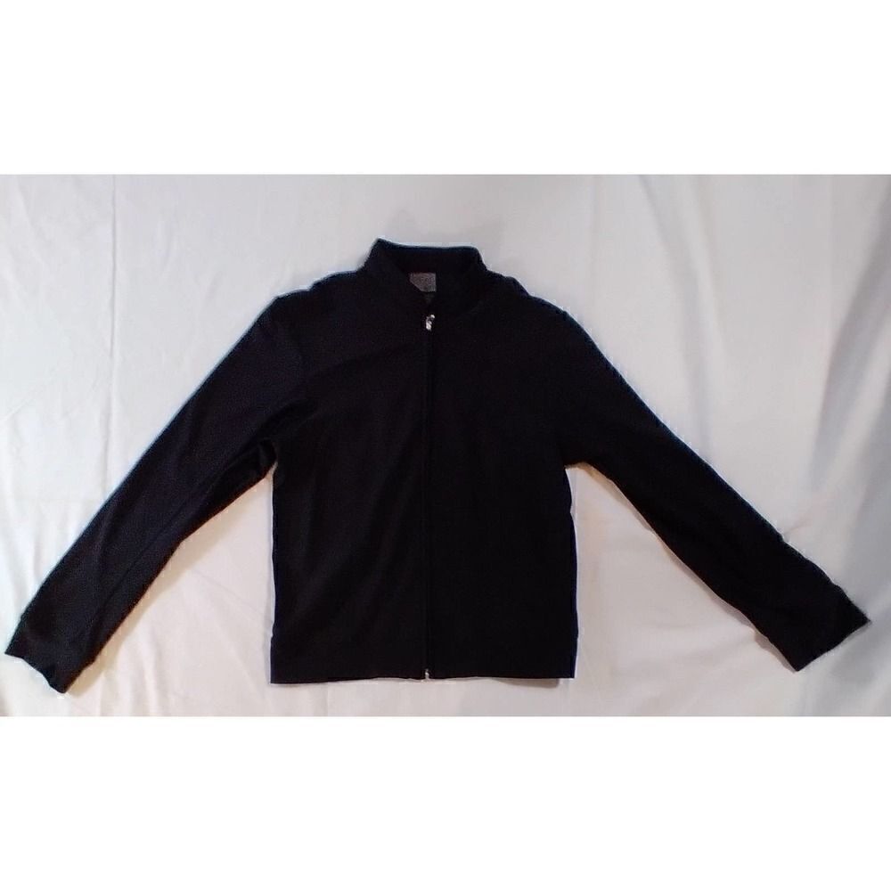 NIKE WOMENS XS BLACK LIGHT WEIGHT ZIP UP SWEATSHIRT WORKOUT ATHLETIC
